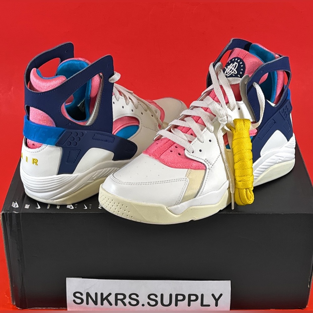 Nike Air Flight Huarache 'Nike Gear Coral Chalk Laser Blue' Men's 11  FD0183-102